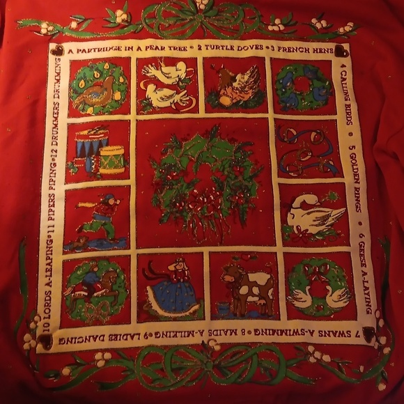 Vintage Holiday Time Christmas 🎄 sweatshirt large - Picture 3 of 3
